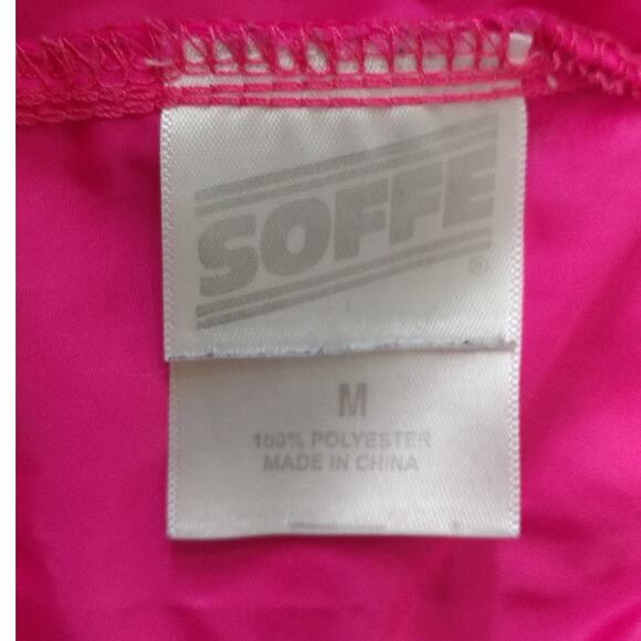 Soffe Zebra Print Hot Pink Shorts 90s Y2K Juniors Size M (CL) - Picture 5 of 6